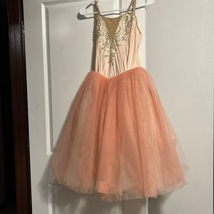 Pink romantic tutu ballet costume